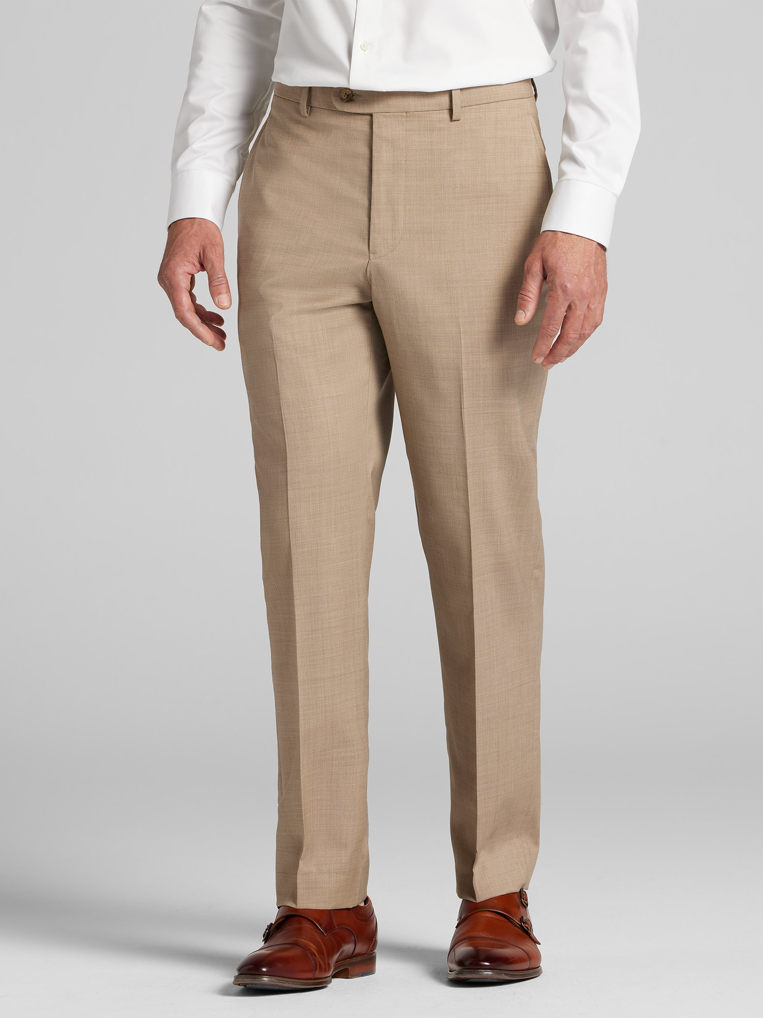 Moden Fit Solid Suit Pants