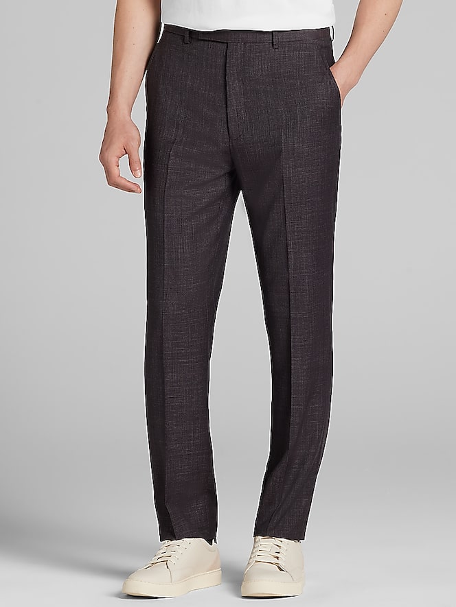 Calvin Klein Slim Fit Grid Suit Pants