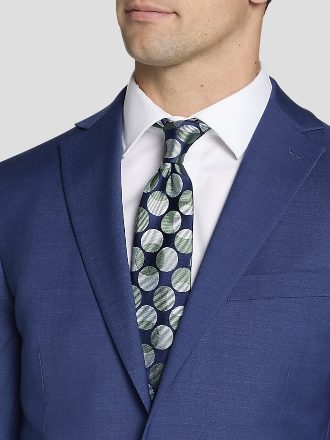 Awearness Kenneth Cole CHILLFLEX Executive Fit Premium Wool Blend Suit Jacket, Blue/Postman - Image 3 of 7