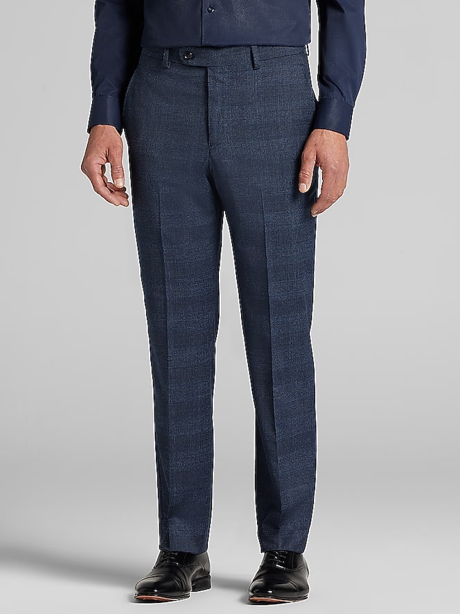 Joseph Abboud Modern Fit Plaid Suit Pants