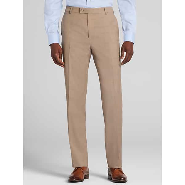 Awearness Kenneth Cole Modern Fit CHILLFLEX Men's Suit Pants Tan - Size: 38W x 34L