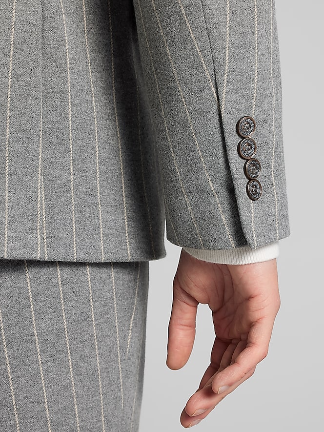 Paisley &Amp; Gray Slim Fit Stripe Suit