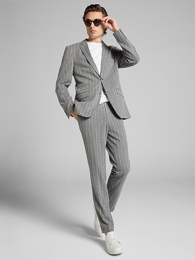 Paisley &Amp; Gray Slim Fit Stripe Suit