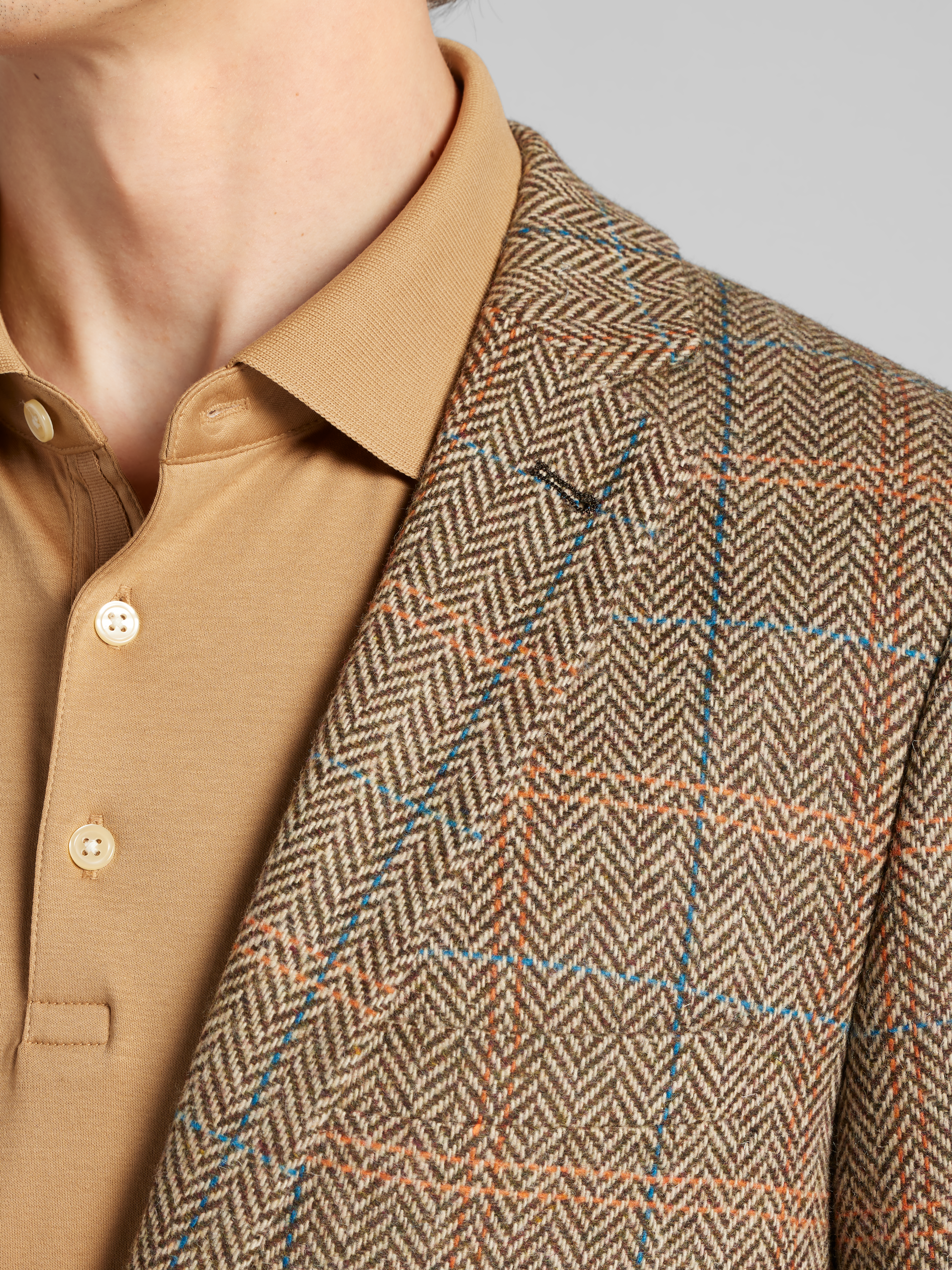 Slim Fit Herringbone Suit