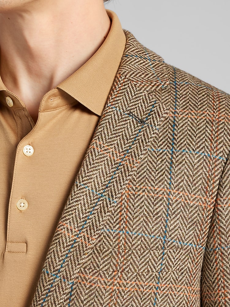 Slim Fit Herringbone Suit