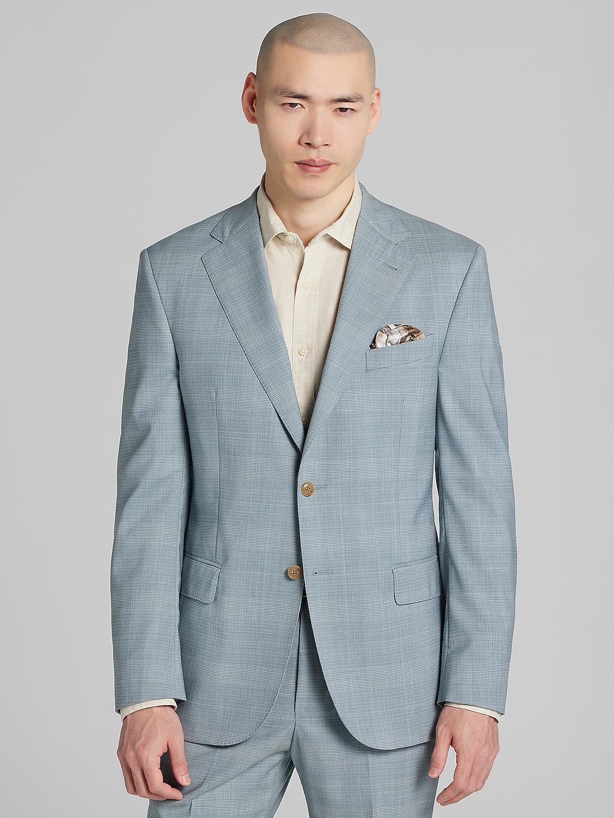 Joseph Abboud Modern Fit Suit Jacket, Dusty Teal Plaid - Green