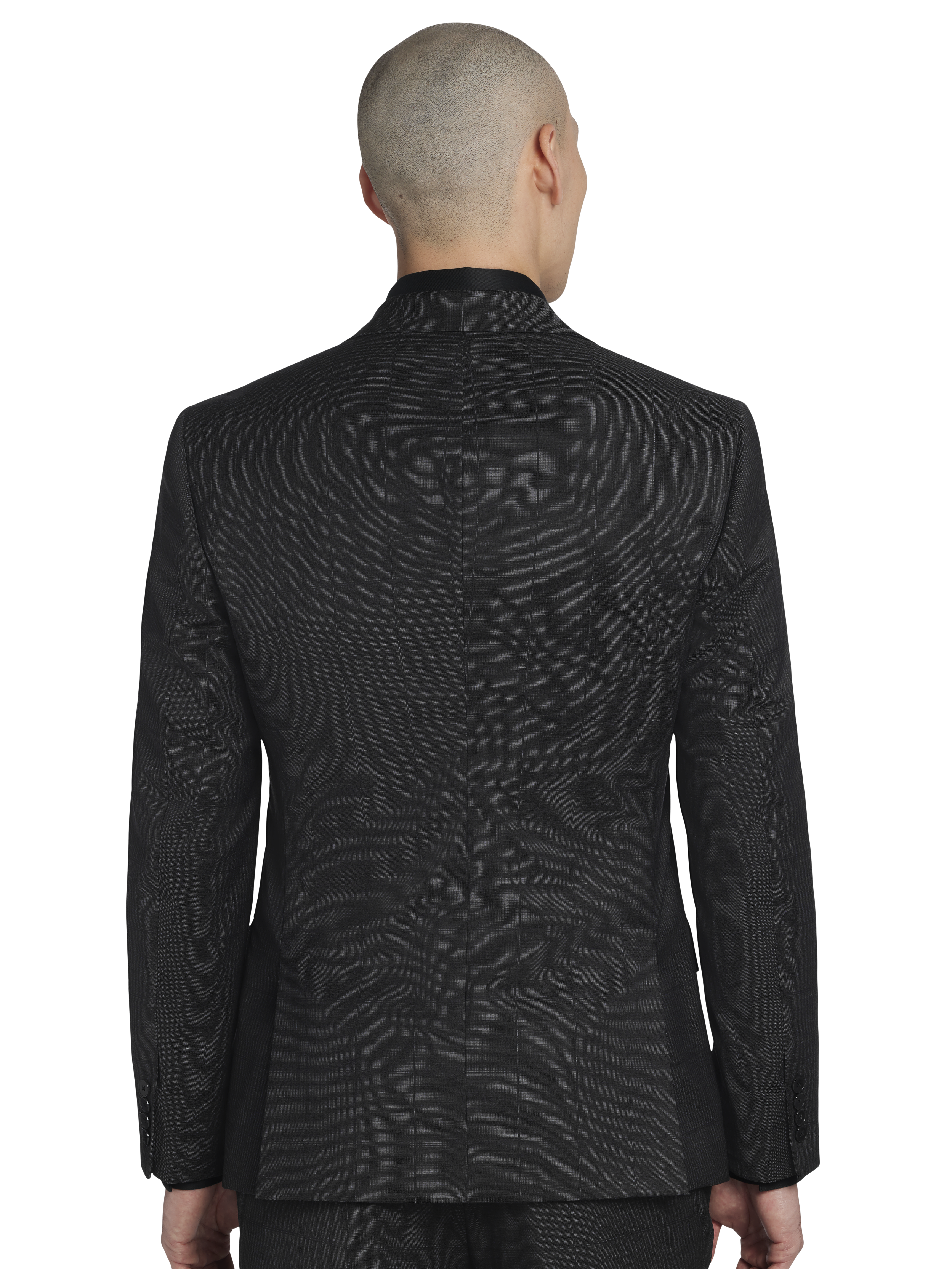 Extreme Slim Fit Windowpane Suit