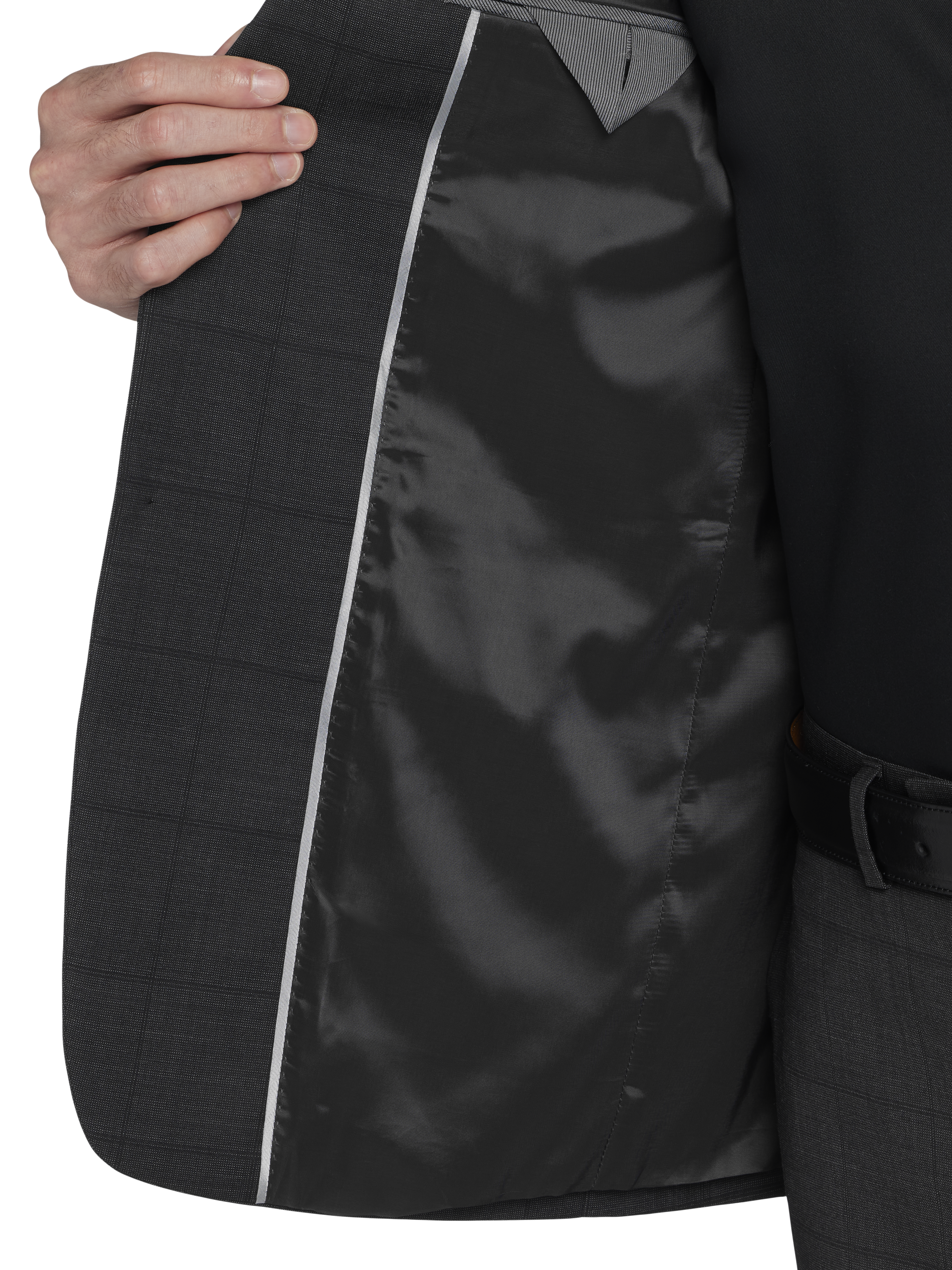 Extreme Slim Fit Windowpane Suit