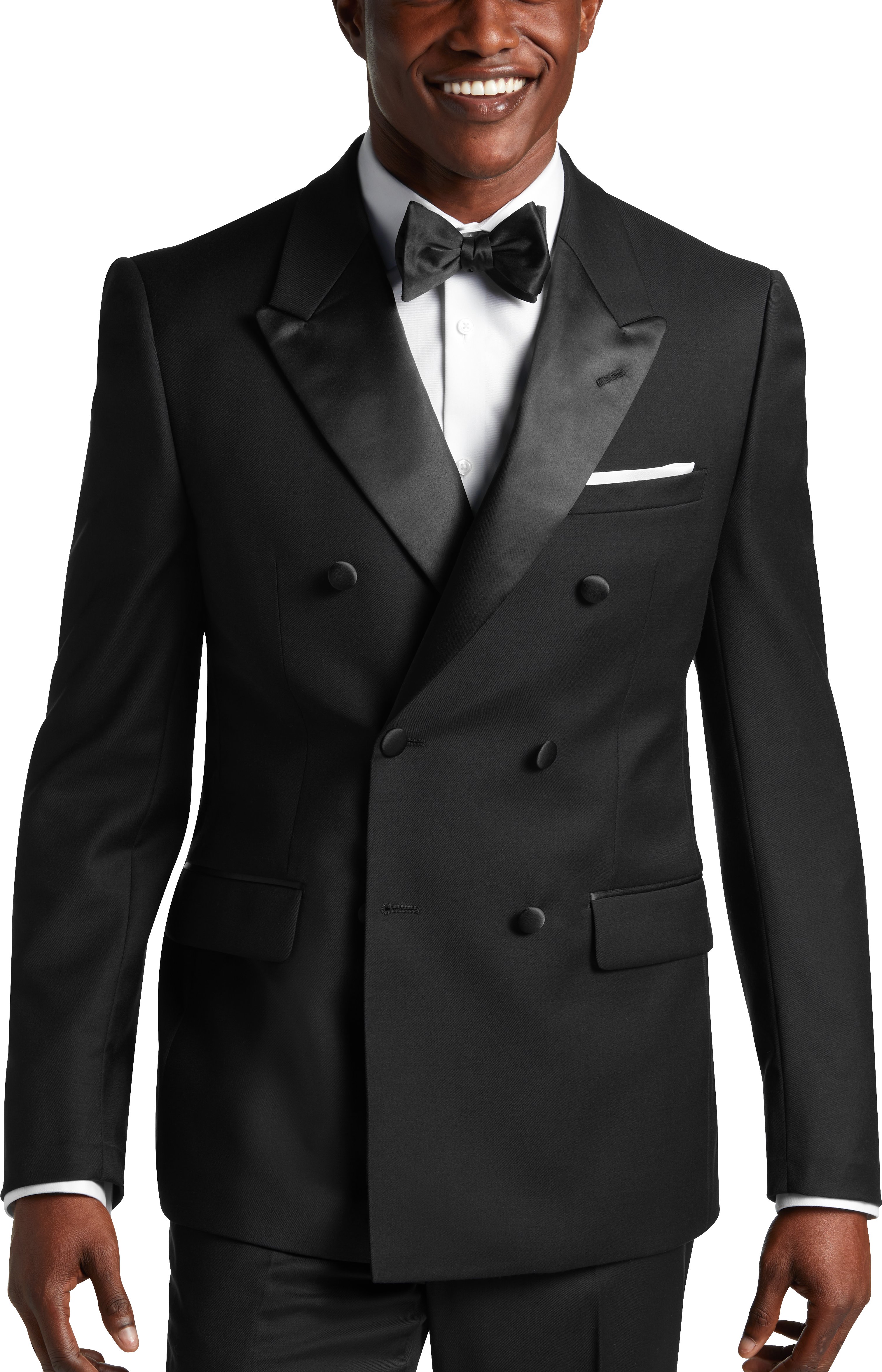 Slim Fit Wool Double-Breasted Peak Lapel Tuxedo