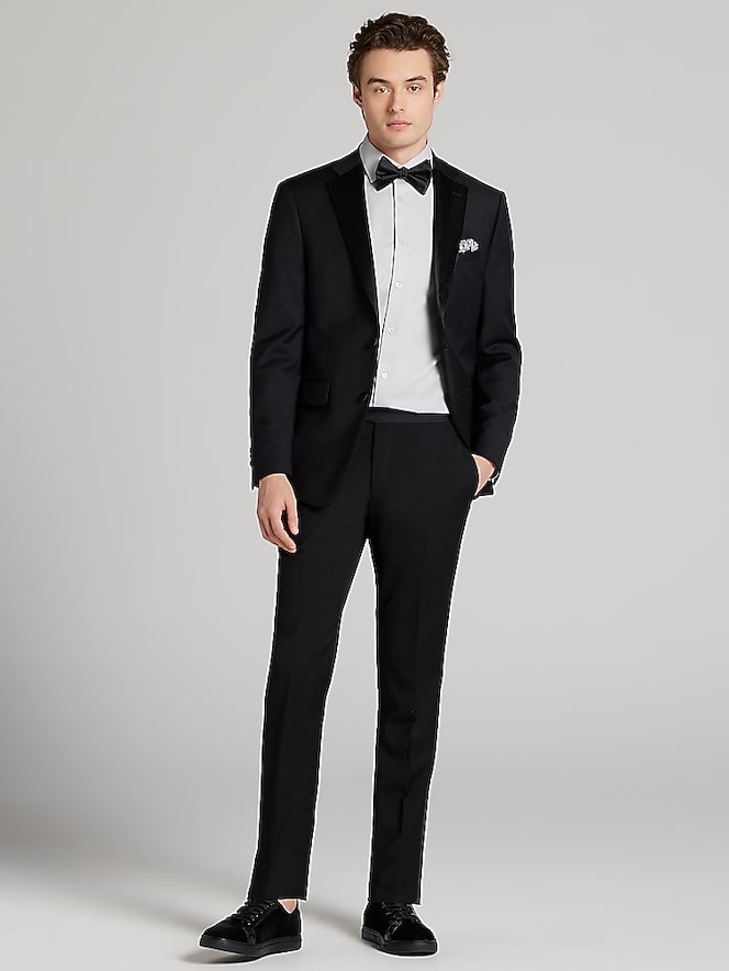 Calvin Klein Slim Fit Wool Notch Lapel Tuxedo