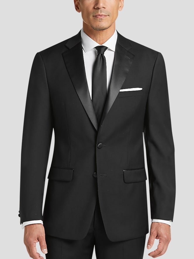 Calvin Klein Slim Fit Wool Notch Lapel Tuxedo