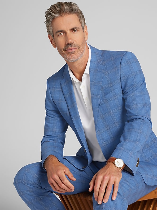 Joseph Abboud Classic Fit Plaid Sport Coat