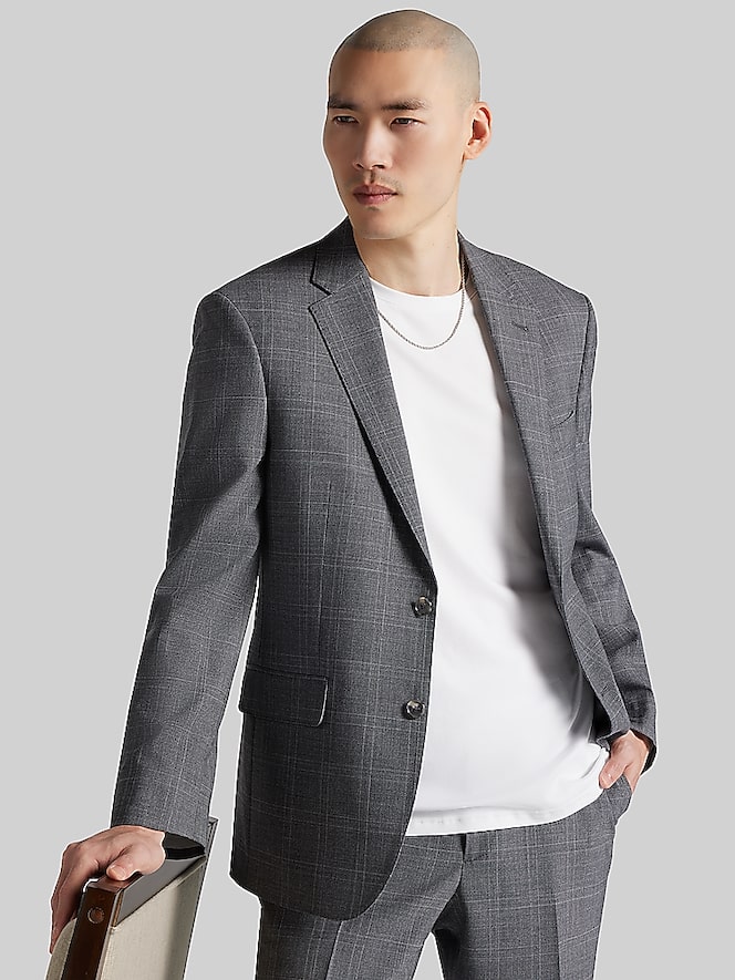 Joseph Abboud Classic Fit Plaid Sport Coat