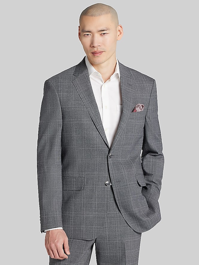 Joseph Abboud Classic Fit Plaid Sport Coat
