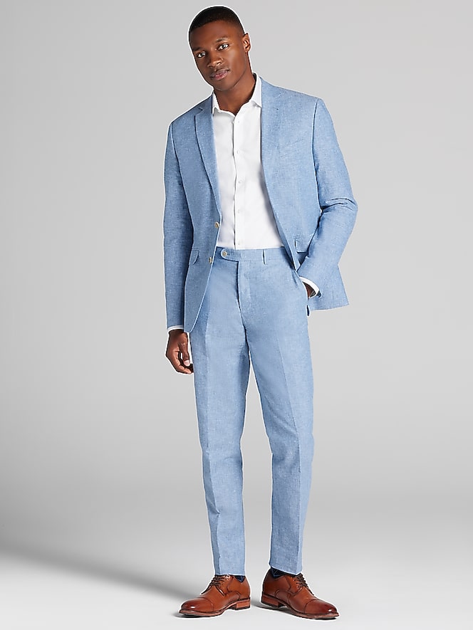 JOE Joseph Abboud Slim Fit Linen Blend Suit