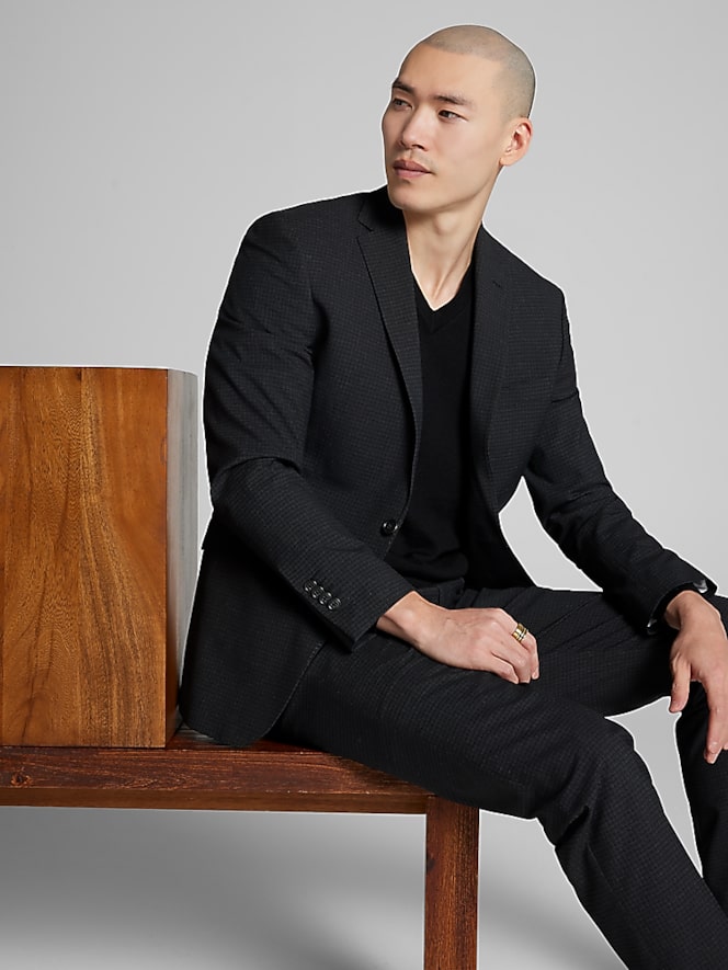 Wilke-Rodriguez Slim Fit Check Suit