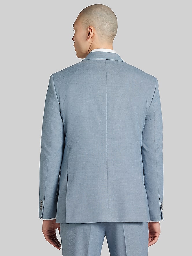 Wilke-Rodriguez Slim Fit Tic Suit, Light Teal - Image 3 of 10