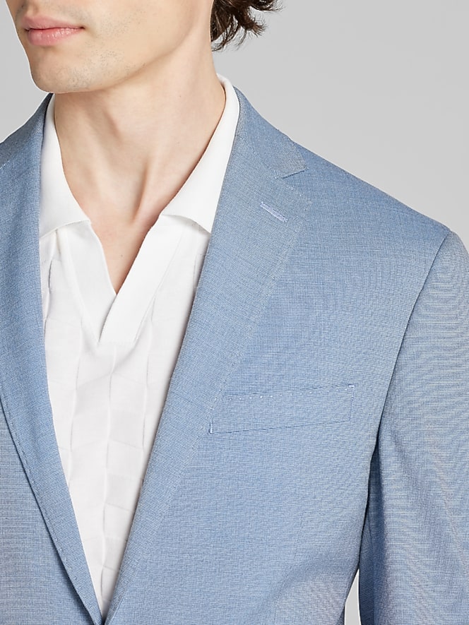 Wilke-Rodriguez Slim Fit Tic Suit, Light Blue Tic - Image 2 of 10