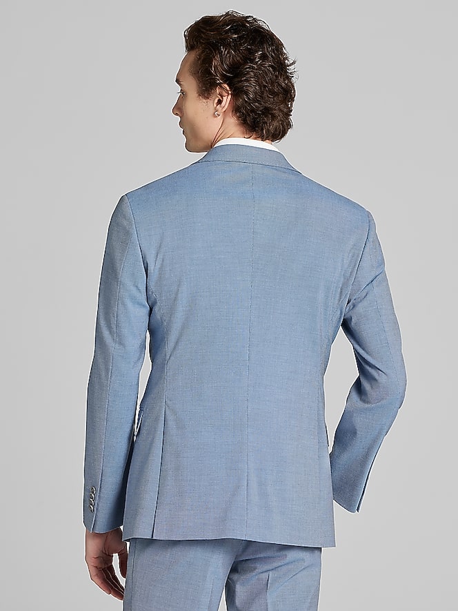 Wilke-Rodriguez Slim Fit Tic Suit, Light Blue Tic - Image 3 of 10