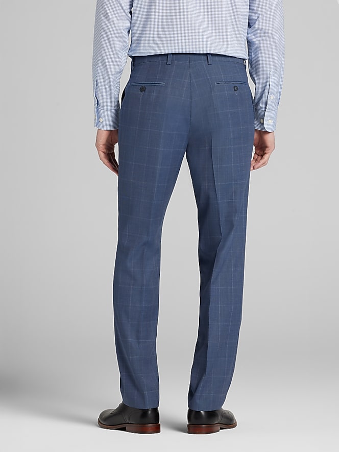 Awearness Kenneth Cole CHILLFLEX Modern Fit Windowpane Suit Pants