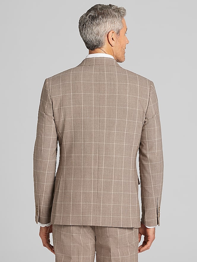 JOE Joseph Abboud Slim Fit Windowpane Suit Jacket