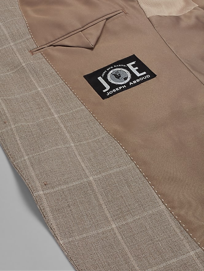 JOE Joseph Abboud Slim Fit Windowpane Suit Jacket