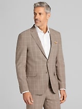 JOE Joseph Abboud Slim Fit Premium Wool Windowpane Suit Jacket
