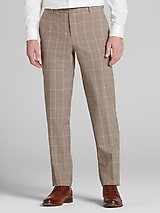 JOE Joseph Abboud Slim Fit Windowpane Suit Pants