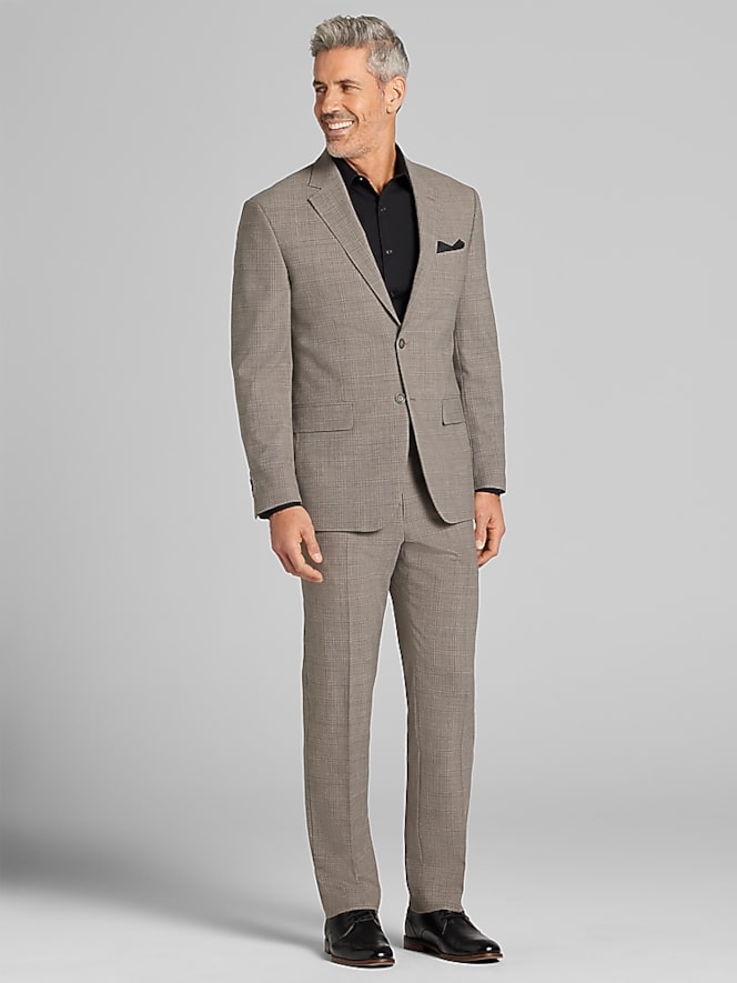 Pronto Uomo Platinum Modern Fit Check Windowpane Sport Coat