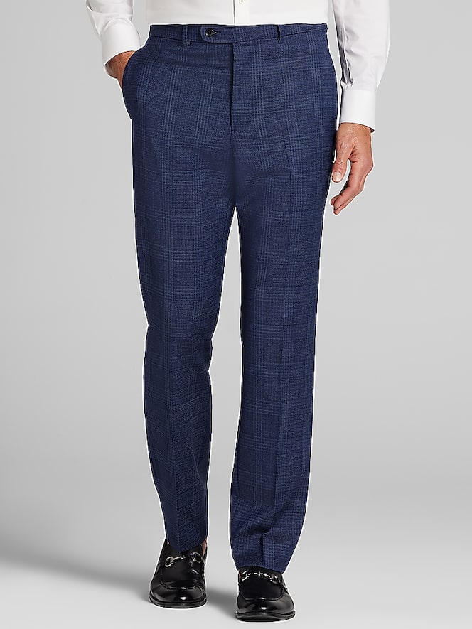 Joseph Abboud Modern Fit Plaid Suit Pants