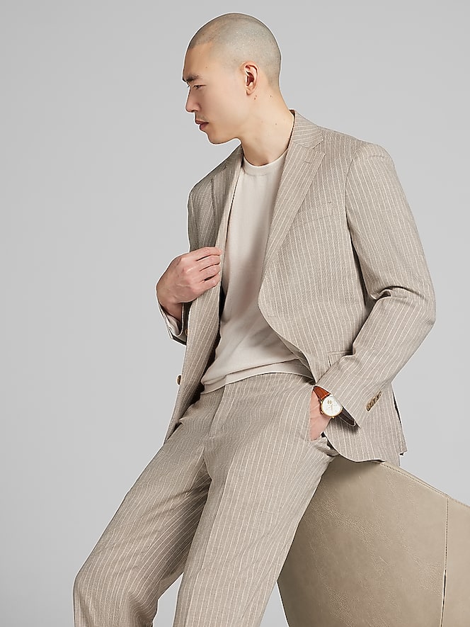 JOE Joseph Abboud Slim Fit Stripe Suit Jacket