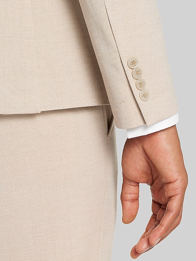 Egara Skinny Fit Suit, Tan Solid - Image 4 of 8