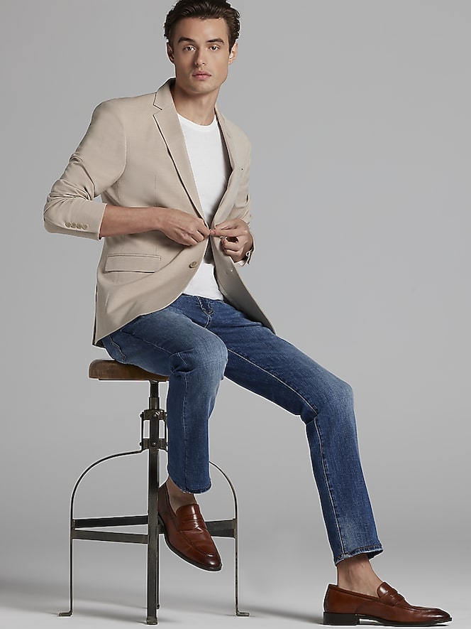 Egara Skinny Fit Suit, Tan Solid - Image 7 of 8