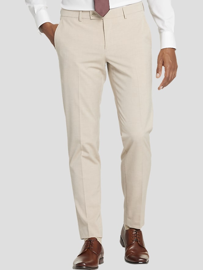 Egara Skinny Fit Suit, Tan Solid - Image 8 of 8