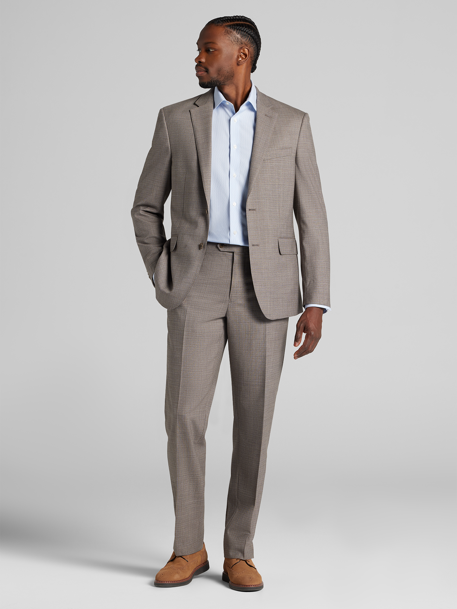 Classic Fit Tic Suit Jacket