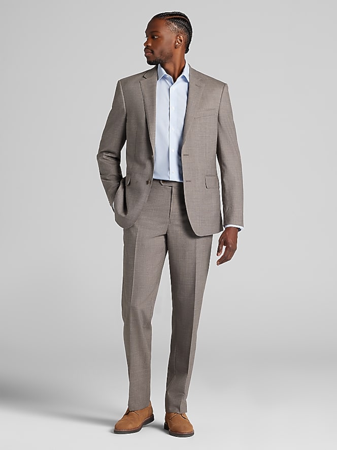 Joseph Abboud Classic Fit Tic Suit Jacket