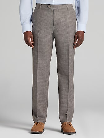 how to fit a dress Men's two-piece suit set with front-button jacket - notched lapel - slim  trousers