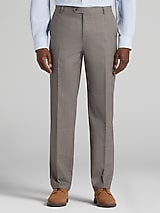 Joseph Abboud Classic Fit Premium Wool Blend Pre-Hemmed Suit Pants