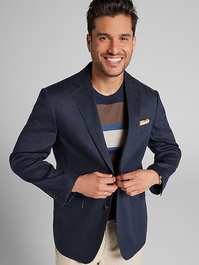 Joseph Abboud Modern Fit Performance Linen Suit