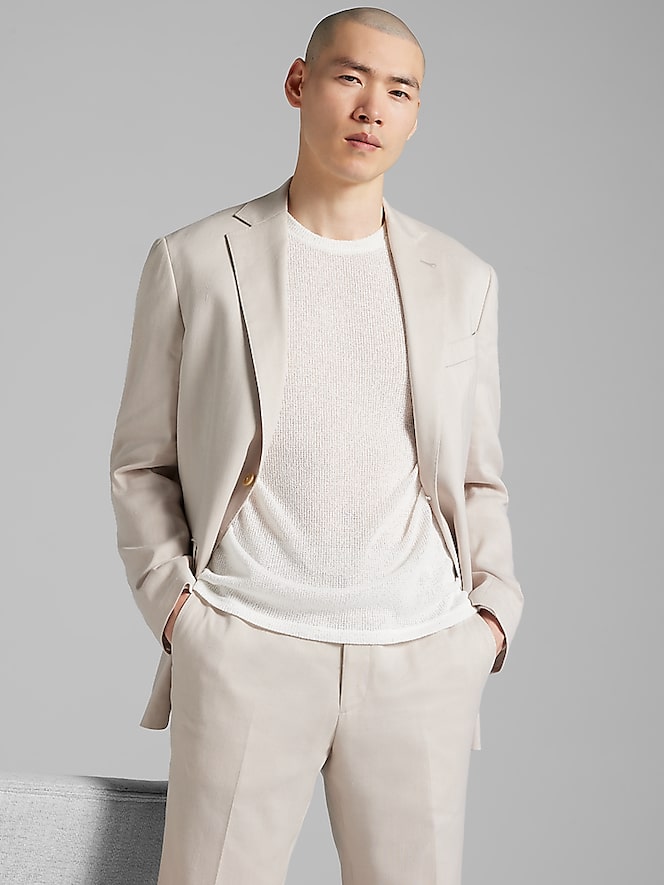 Joseph Abboud Modern Fit Performance Linen Suit