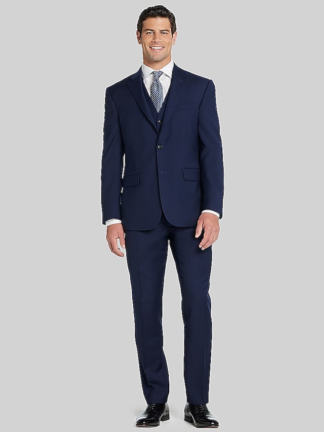 Joseph Abboud Classic Fit Premium Wool Blend 3-Piece Suit