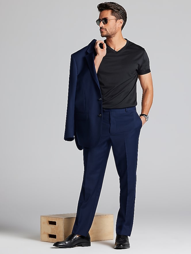 Joseph Abboud Classic Fit Premium Wool Blend 3-Piece Suit