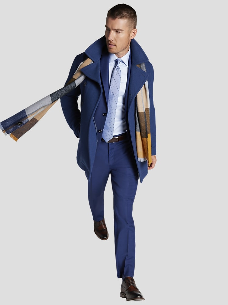 Joseph Abboud Classic Fit Premium Wool Blend 3-Piece Suit, Bright