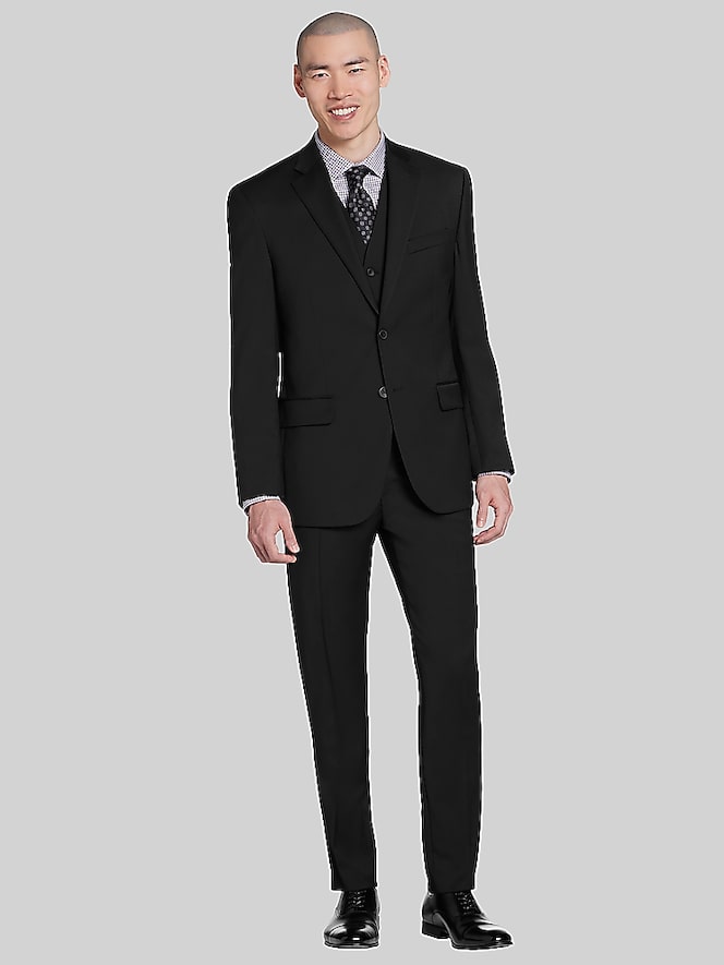 Awearness Kenneth Cole Modern Fit Wool Blend 3-Piece  Suit