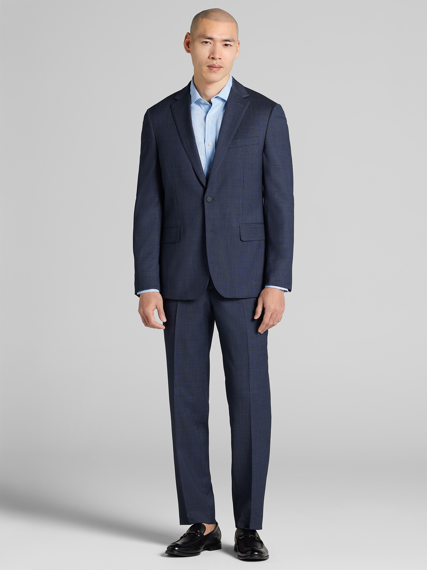 Slim Fit Check Suit Jacket