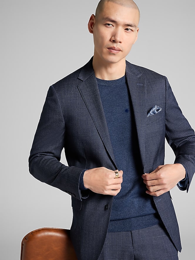 Awearness Kenneth Cole Slim Fit Check Suit Jacket