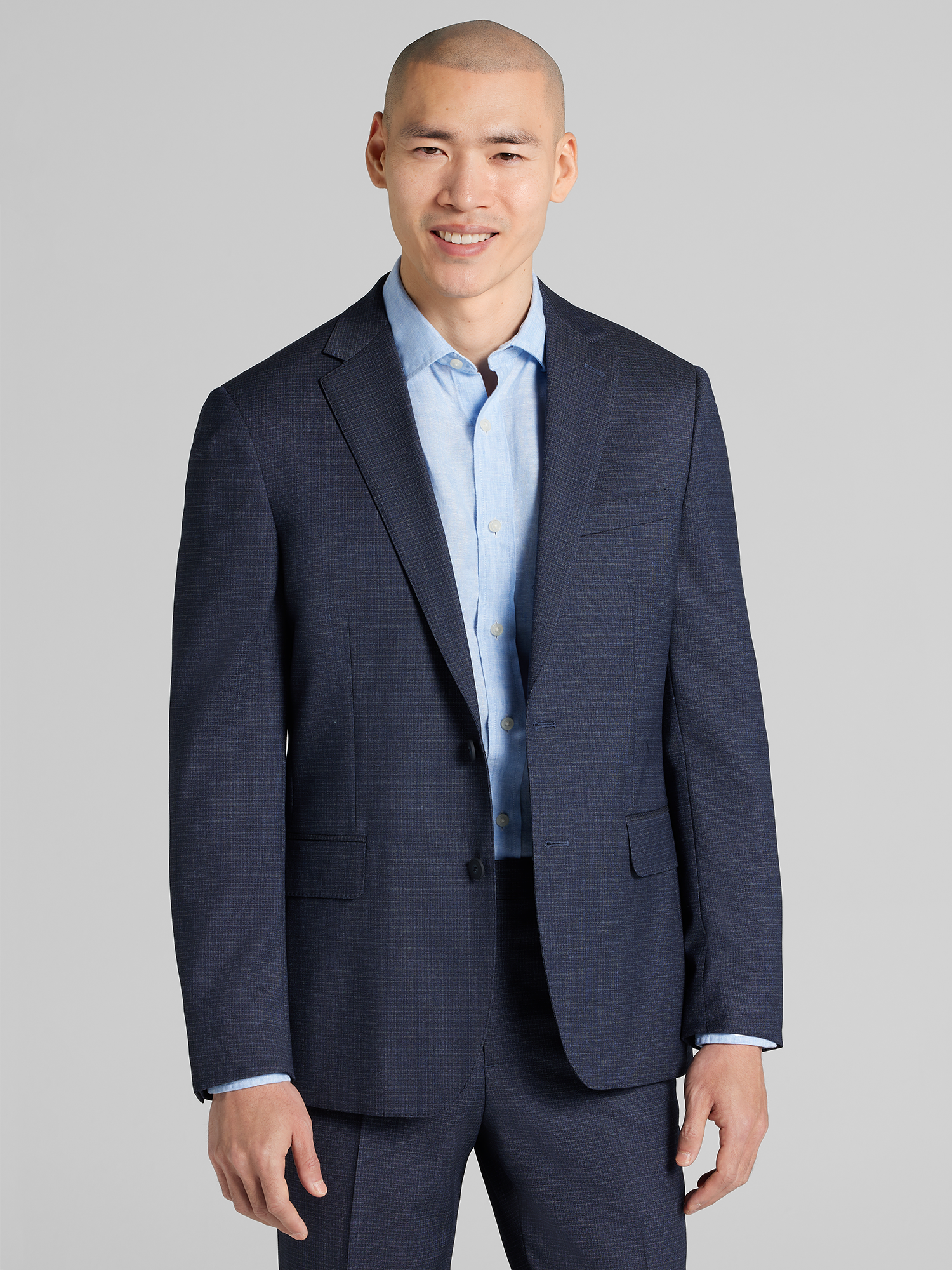 Slim Fit Check Suit Jacket