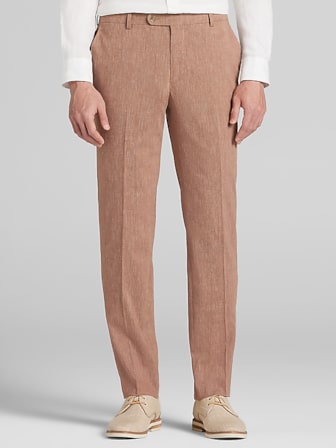 Men's Orange Dress Pants