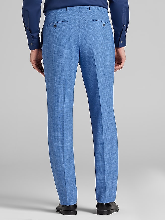 JOE Joseph Abboud Slim Fit Mini Check Suit Pants