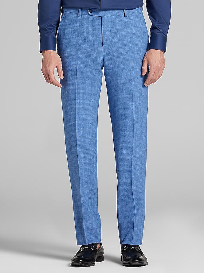 JOE Joseph Abboud Slim Fit Mini Check Suit Pants